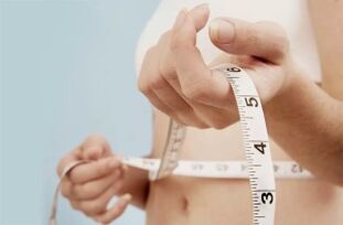 medición de la cintura durante la pérdida de peso