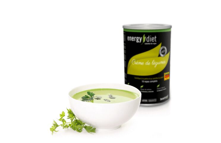 Sopa de vegetales dietéticas energéticas