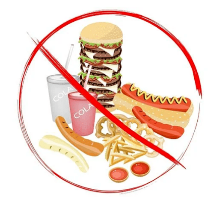 Evite la comida tratada